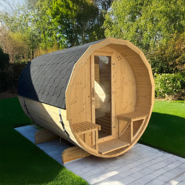 Saunafass / Fass-Sauna <br><span class="produkt-titel">Compact Deluxe</span>