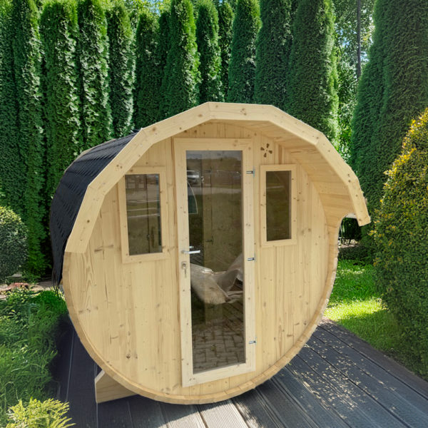 Saunafass / Fass-Sauna <br><span class="produkt-titel">Nature View</span>